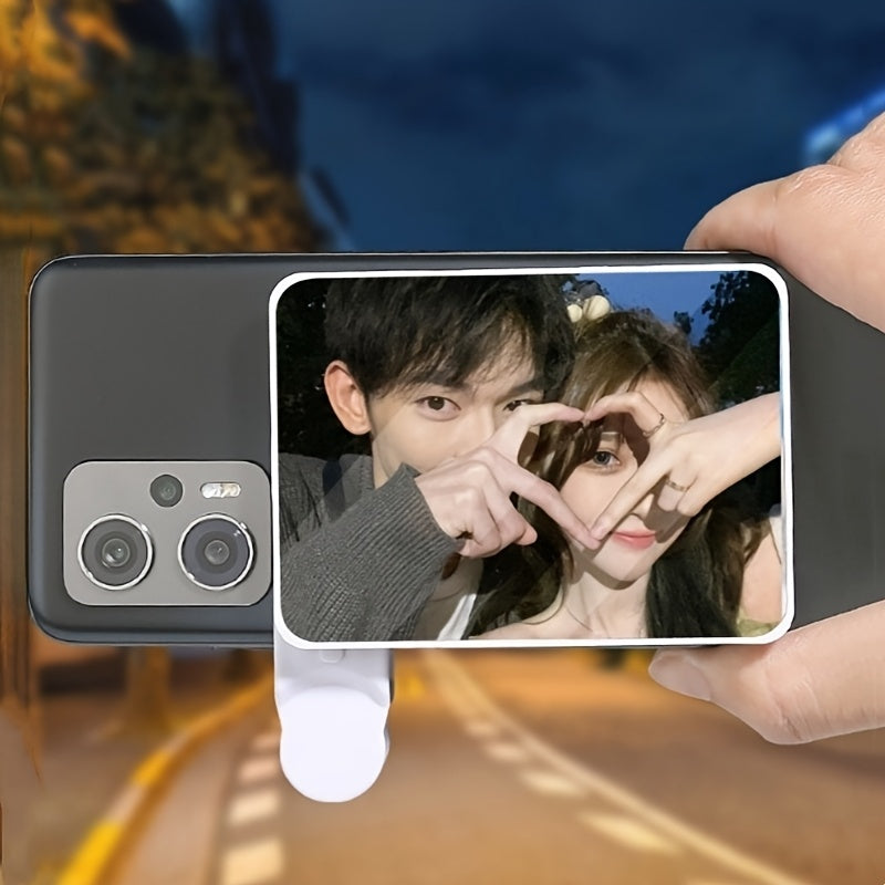 Portable Vlog Selfie Mirror - Multifunctional Rear View Selfie Mirror + Reflection Sky Realm 2-in-1 - Perfect Back View Photo, Glass Material, Easy to Carry and Use, Fixed on Phone'S Mirror, Perfect for Selfie Observatio