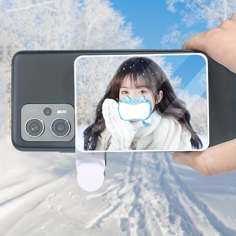 Portable Vlog Selfie Mirror - Multifunctional Rear View Selfie Mirror + Reflection Sky Realm 2-in-1 - Perfect Back View Photo, Glass Material, Easy to Carry and Use, Fixed on Phone'S Mirror, Perfect for Selfie Observatio