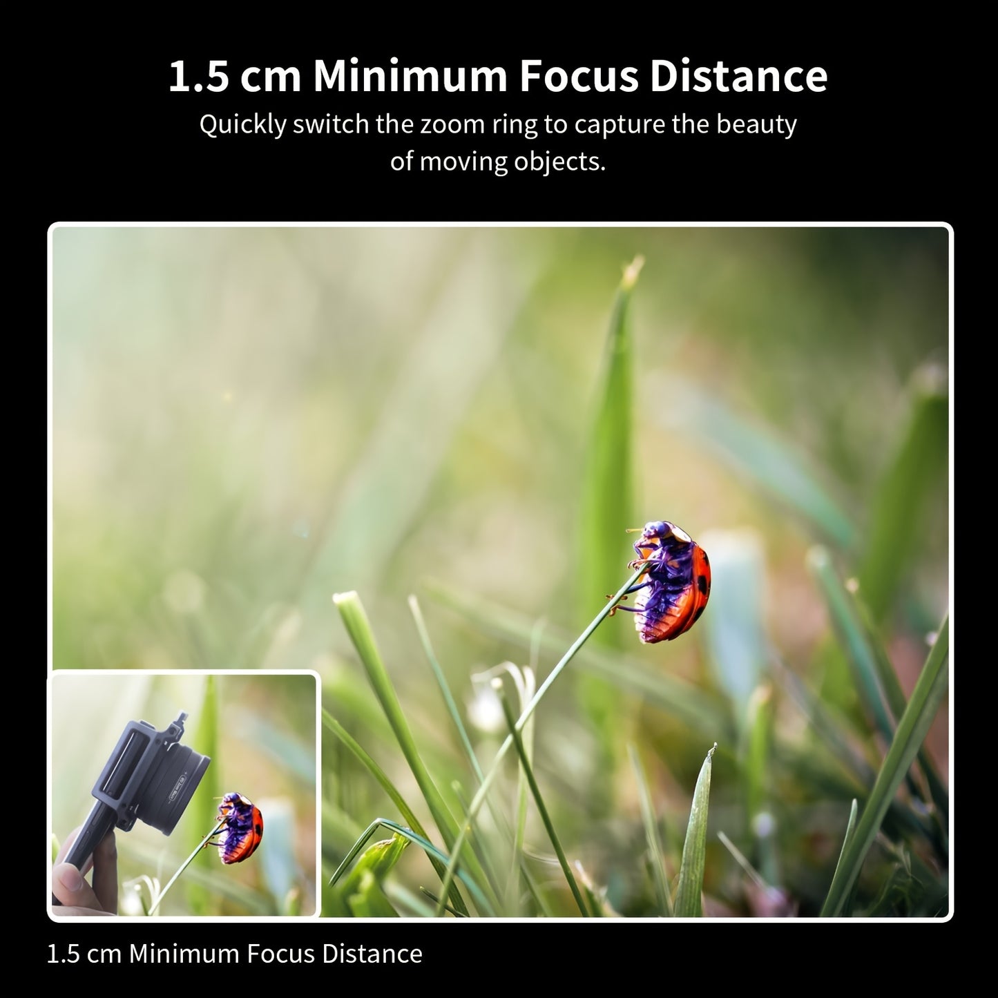 APEXEL Professional HD Macro Lens for Smartphones, 10-20X Zoom, Aluminum Alloy, Compatible with Most Smartphones, Portable Mobile Phone Photography Accessory, Ideal Gift for Macro Photography Enthusiasts