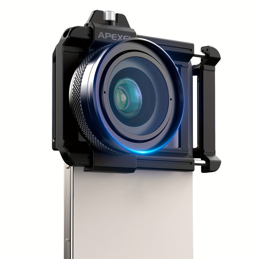 APEXEL Professional HD Macro Lens for Smartphones, 10-20X Zoom, Aluminum Alloy, Compatible with Most Smartphones, Portable Mobile Phone Photography Accessory, Ideal Gift for Macro Photography Enthusiasts