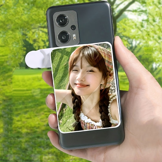 Portable Vlog Selfie Mirror - Multifunctional Rear View Selfie Mirror + Reflection Sky Realm 2-in-1 - Perfect Back View Photo, Glass Material, Easy to Carry and Use, Fixed on Phone'S Mirror, Perfect for Selfie Observatio